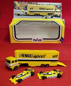 POLISTIL PORTAUTO F1 FORMULA 1 RENAULT ELF RJ 112 CAMION BISARCA TRASPORTO FIAT - Foto 1 di 19