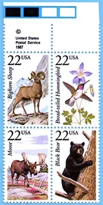 US STAMPS: NORTH AMERICAN WILD LIFE, SUPERB MINT Block, OG NH VF-XF - Picture 1 of 1