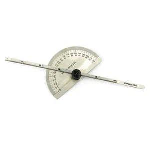 Big Horn 19210 Stainless Steel 0-180 deg Round Head Protractor Cum Depth Gauge - Picture 1 of 2