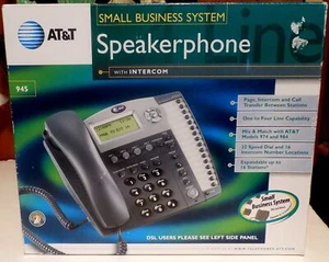 AT&T 945 4-Line Speakerphone with Intercom - Picture 1 of 4