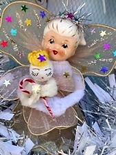 SALE!!..Vintage Holt Howard Christmas Angel Wreath …BEAUTIFUL.. Handmade + OOak