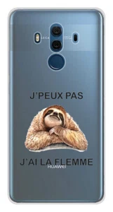 Coque en silicone imprimée compatible Huawei Mate 10 Pro J'peux pas j'ai la flem - Bild 1 von 3