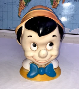 Vintage 1971 Walt Disney Pinocchio Plastic Bank 10” No Plug - Picture 1 of 7