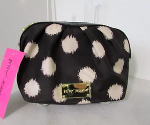 Bolso de cosméticos pequeño Betsey Johnson puntos de maquillaje nuevo con etiquetas - Imagen 1 de 7