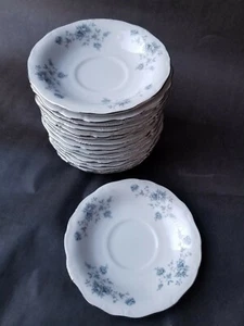 Lot of 16 Blue Garland Saucers Johann Haviland Bavaria Germany 6" Diameter Mint - Picture 1 of 3