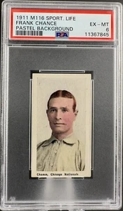 1911 M116 Sporting Life Frank Chance - PSA 6 - Ex-Mt - Pastel - Beautiful - Picture 1 of 4