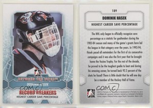 2012-13 ITG Between the Pipes Dominik Hasek #189 HOF