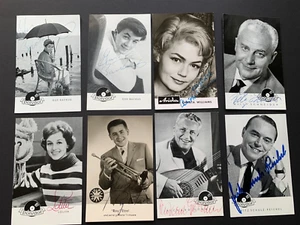 8 bateadores fallecidos firmados raros 8 tarjetas de autógrafos 9x14 autógrafos - Imagen 1 de 2