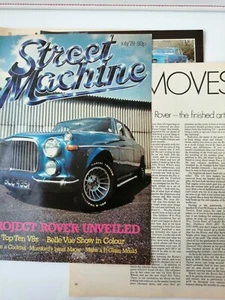 Vintage magazine clipping 1979.Project ROVER 3.5 unveiled.Street Machine. - Picture 1 of 3