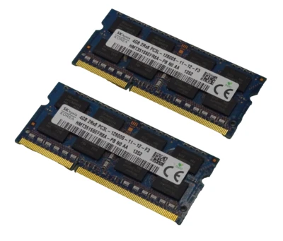 SK Hynix 8GB (2x4GB) Laptop RAM PC3L-12800S DDR3L-1600Mhz SODIMM - Image 1 of 4