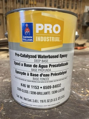 Pintura semi brillante epoxi catalizada a base de agua Sherwin Williams/fundición de estaño 7673 Foto 1 de 3