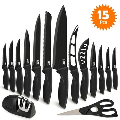 Knife Set Sharp Stainless Steel Professional Chef Cutlery Steak Kitchen Knives - Image 1 of 4