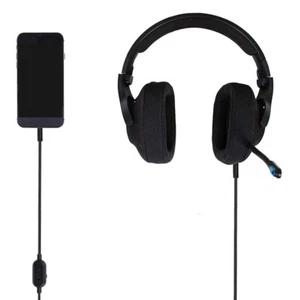 Braided 3.5mm Headphone Cable with Volume Control for G433/G233 Earphones Wire - Afbeelding 1 van 8