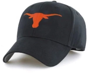 TEXAS LONGHORNS RELAXED FIT HAT BLACK CLEAN UP NCAA FOOTBALL TEAM LOGO NEW CAP - Picture 1 of 3