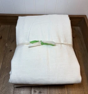 Pottery Barn Emery Linen Curtain ~ 50” x 96” ~ Ivory ~ Light Filtering - Picture 1 of 7