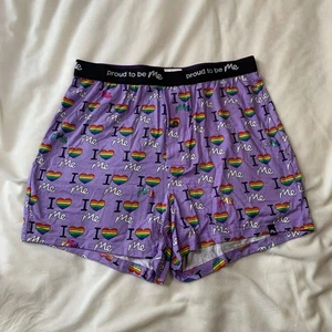 NUOVO boxer MeUndies PRIDE "I Love Me" arcobaleno pantaloncini intimo ultra morbido - Foto 1 di 7