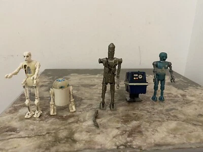 STAR WARS VINTAGE LOT 5 FIGURINES 1980’S KENNER MECCANO LOOSE BON ÉTAT ORIGINAL - Photo 1/4