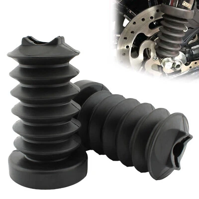 2x Rear Shock Boot Gaiter For Honda Goldwing GL1200 1984-1987 1985 Black Foto 1 de 4