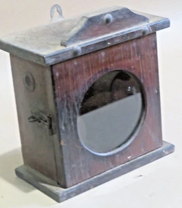 Wood Wall hanging Mini Door Cabinet Original Watchcase opt key holder or temple - Picture 1 of 8