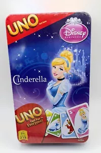 New Disney Cinderella Uno Collector Tin and Card Game ~ Sealed - Picture 1 of 2