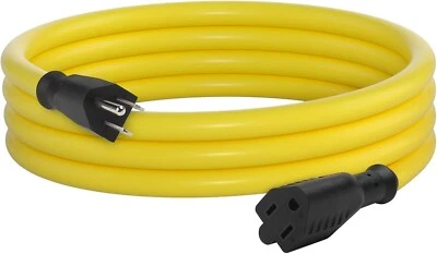 BN-LINK 3 / 6Ft Outdoor Extension Cord, 12/3 SJTW Heavy Duty Power Cord, 3-Prong