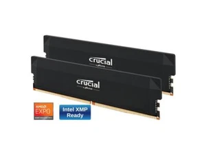 Crucial Pro Overclocking 32GB (2 x 16GB) DDR5 6400 (PC5 51200) Desktop Memory - Picture 1 of 5