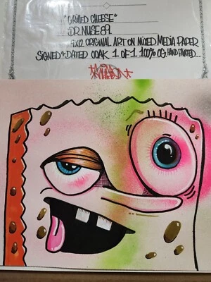 Banksy ÚNICO EN SU CLASE DR.NUSE89 Graffiti Muerte Nueva York EE. UU. 9x12 pulgadas Arte Pop Original Andy Warhol  Foto 1 de 4