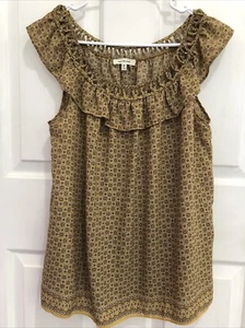 womens Max Studio size M sleeveless ruffle top - Picture 1 of 9