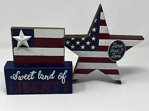 Land That I Love"" Estrella de la Bandera de Estados Unidos y Cartel ""Dulce Tierra de la Libertad - Imagen 1 de 3