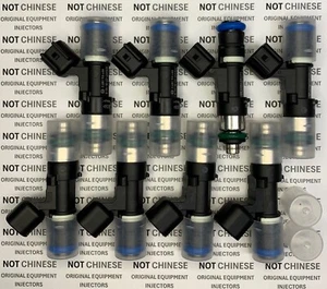SET of 8 NEW OEM MOPAR OEM Fuel Injectors 2021-22 6.2L Supercharged #53011614AA - Picture 1 of 3