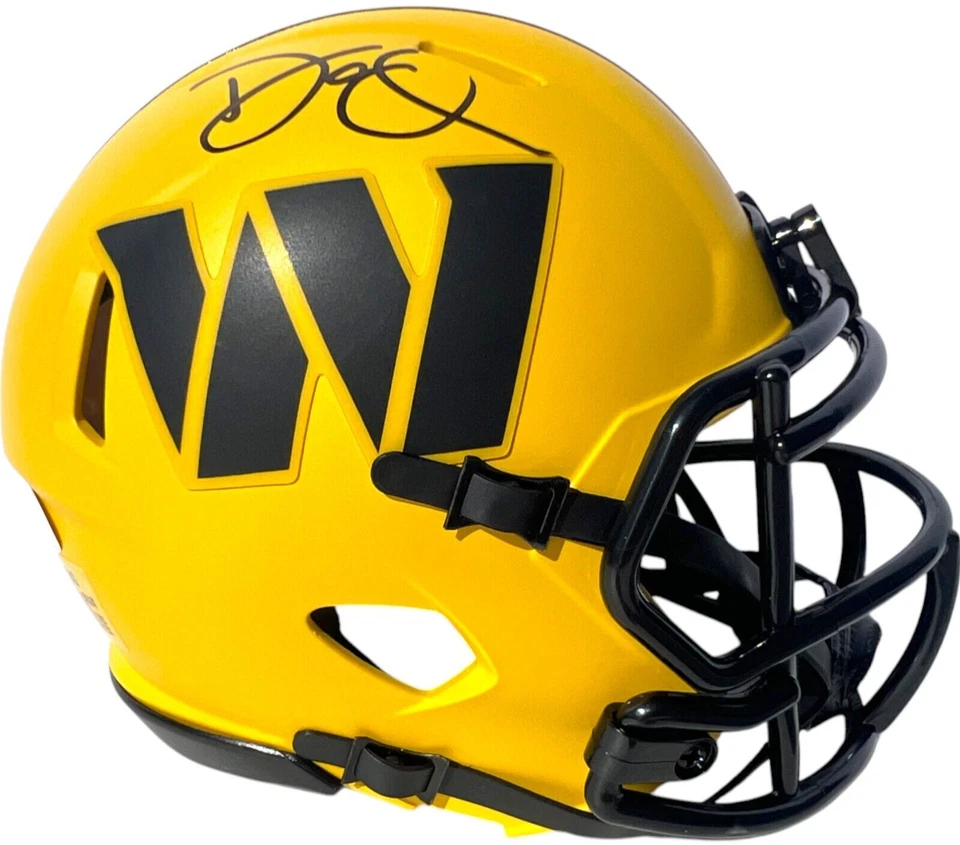 DAN QUINN SIGNED WASHINGTON COMMANDERS RAVE FOOTBALL MINI HELMET JSA - Image 1 of 3
