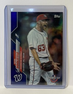 2020 Topps Opening Day Sean Doolittle Blue Foil Parallel Washington Nationals #6