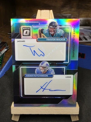 Optic Dual Signatures Aidan Hutchinson & Travon Walker #20/25 - Image 1 of 4