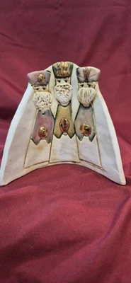 Tres Reyes Magos Cerámica Puertorriqueña Artesanal Pieza Navidad Decoración del Hogar Foto 1 de 4