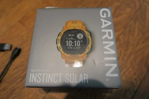 Garmin Instinct Solar GPS Smart Watch - Sunburst Yellow - Model 010-02293-19 FS - Picture 1 of 6