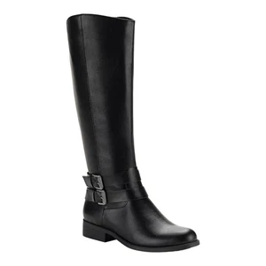 Style & Co Maliaa Damen-Reiterstiefel weite Wade Schnalle schwarz Größe 8 - Bild 1 von 3