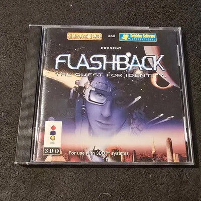 Flashback The Quest for Identity (1993) Panasonic 3DO Game Jewel Case + Manual - Image 1 of 4
