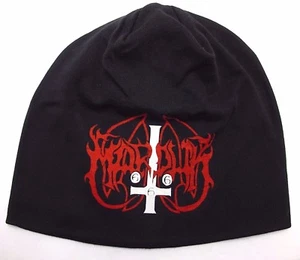 beanie Hat printed marduk Logo Skull Cap official music band - Picture 1 of 3