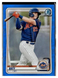 2020 Bowman Cromo #BCP-247 Brett Baty Prospects Rifrattore Blu/150 Mets - Foto 1 di 2
