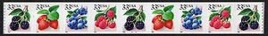 UNITED STATES, SCOTT # 3302-3305 (3305a), STRIP OF 9 PNC # B2222, BERRIES, MNH - Picture 1 of 1