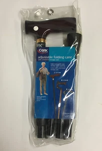 Carex Adjustable Folding Cane A773-00 - Picture 1 of 2
