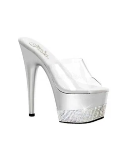7" Pleaser Platform Stripper High Heels Exotic Pole Dance Shoes 8 Adore ADO701-3 - Picture 1 of 5