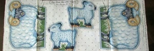 1 Cute "Baa-Baa and his Lamb Stuffables" Crafting Sewing Fabric Panel - Picture 1 of 1