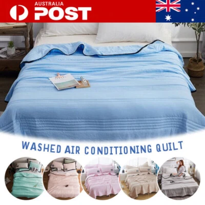 Cooling Blanket Cool Ice Summer Blanket Air Condition Healthy Sleep Thin Quilt - image 1 of 4