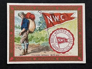 NORTH WESTERN COLLEGE CAMPING ~ T51 Murad Cigarettes College Series ~ 3ª Serie - Imagen 1 de 2