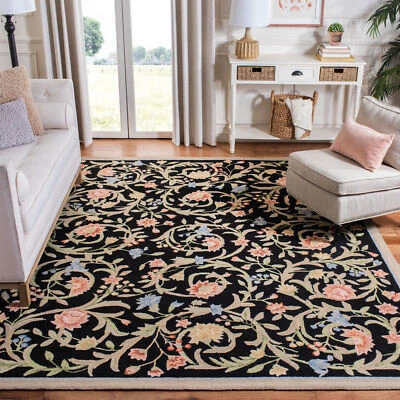 Safavieh Chelsea BLACK 7'-9" X 9'-9" Area Rug - HK248B-8 - Image 1 of 2