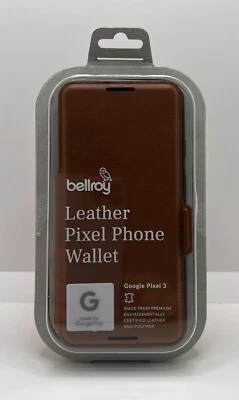 Bellroy Google Pixel 3 Cuero Teléfono Cartera Estuche (Caramelo) Foto 1 de 4