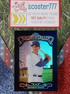 2015 Topps Chrome "Gallery of Greats"~⭐ANTHONY RIZZO ⭐《REFRACTOR Insert》CUBS👑 - Picture 1 of 2