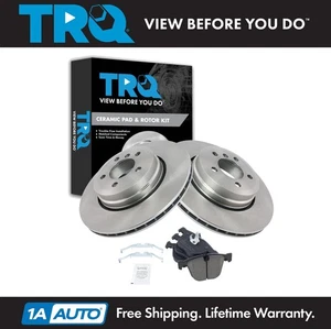 TRQ Rear Brake Pad & Rotor Kit Ceramic Fits BMW - Bild 1 von 7