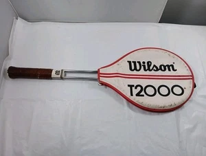 Vintage Wilson T2000 Tennis Racquet Made In USA With Cover Case - Picture 1 of 7